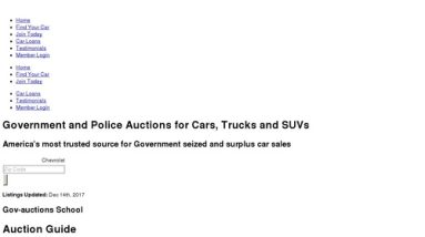 Gov-Auctions.org – #1 Govt & Seized Auto Auctions. Vehicles 95% Off!