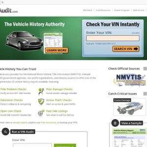 VinAudit – Carfax Different – Expert NMVTIS Provider