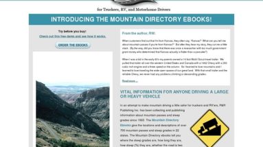 Mountain Directory: A Details for Truckers, RV and Motorhome Drivers