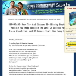 Substantial Productivity Secrets