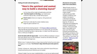 Model railroad manual and print out buildings