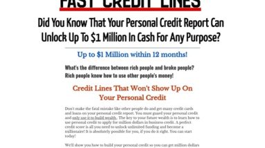 BUSINESS CREDIT BUILDER – $ Million Alternate Credit Playing cards