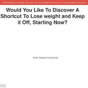 Weight Loss Solutions – How To Lose Weight – Easy Ways To Lose Weight