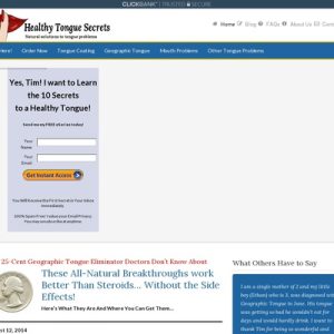 Healthy Tongue Secrets and systems Printed.